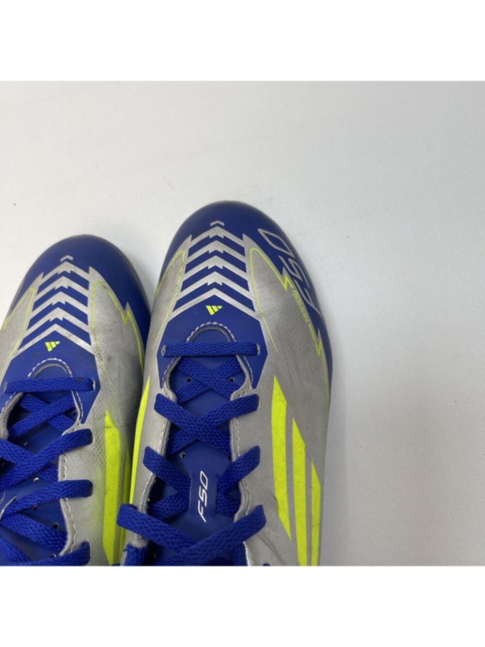 Adidas F50 Club FG/MG J Messi Youth Kids 5 Soccer Cleats Silver Blue IH0926 - Picture 11 of 13